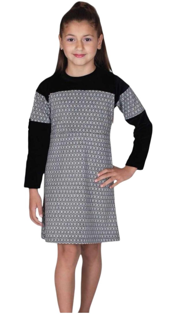 Jacquard Kleid 6-12 Jahre.