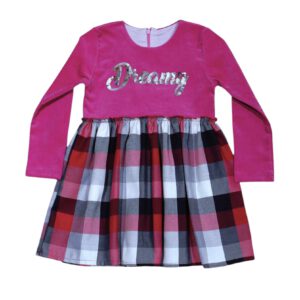 Kariertes Kinderkleid 3-5 Jahre.