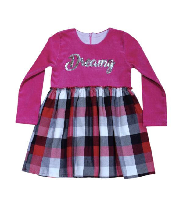 Kariertes Kinderkleid 3-5 Jahre.