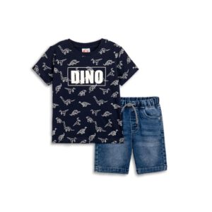 Set aus Sweatshirt und Jeans für Jungen von 2 bis 6 Jahren in Blau Allover/Jeansblau