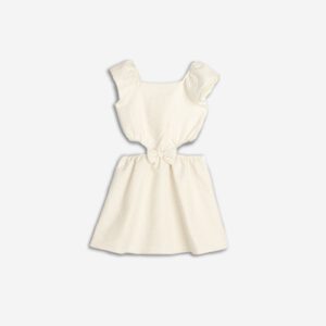 Kleid für Mädchen von 8–12 Jahren in der Farbe Ecru